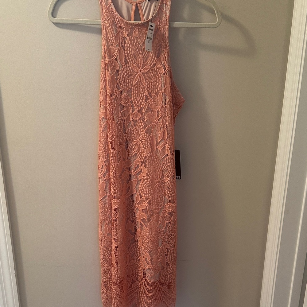 Express Elegant Lace Sleeveless Dress